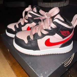 JORDAN 1 MID - Atmosphere/Infrared - Baby